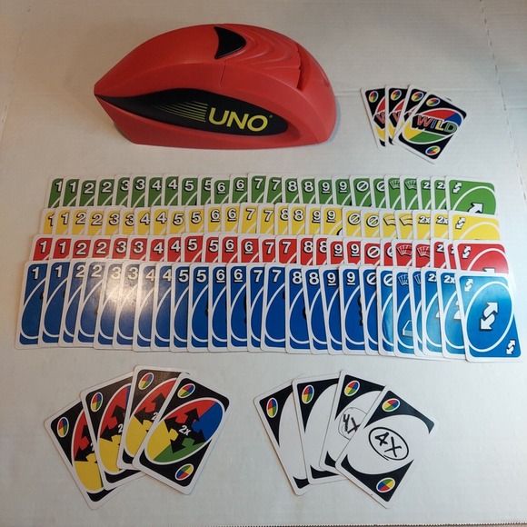 Mattel UNO ATTACK! Card Game Electronic Card Dispenser All Cards Included WORKS - Picture 1 of 12